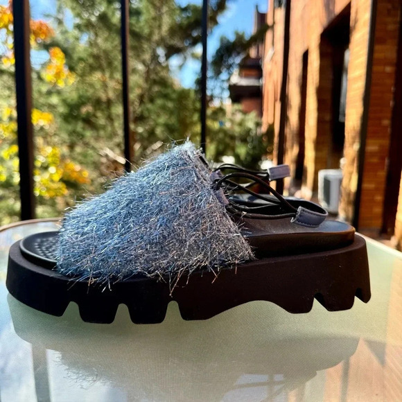 New Miista E8 Noreen Blue Sandals Platform Slingback Shoes - Picture 9 of 17